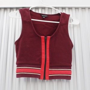 Front-Zip Topshop Crop